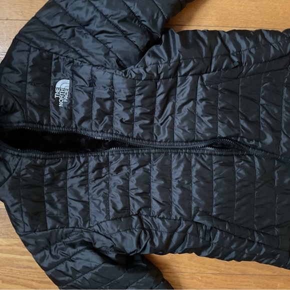 The North Face Quilted Black Reversible Jacket size girls large - Picture 4 of 10